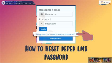 lms deped|Forgotten password .